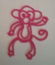 Challenge Accepted – Reader Submission for Weekly Challenge #45 - Cheeky Monkey - Pink monkey tatted by Marie McCurry